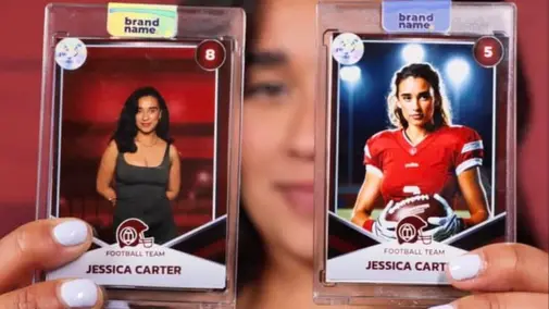 Photobooth personnalisé à Lens – création de cartes sportives sur mesure pour événements d’entreprise et animations marketing.