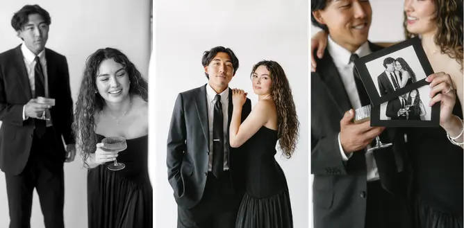 THE PHOTOBOOTH EDIT Mariée utilisant un photobooth premium Picsmile lors d’un mariage élégant dans les Hauts-de-France